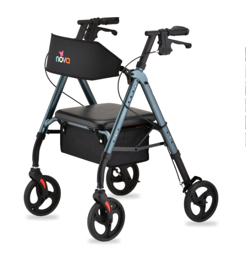 WALKER 4 WHEEL HAND BRAKE WB STAR 8 BLUE