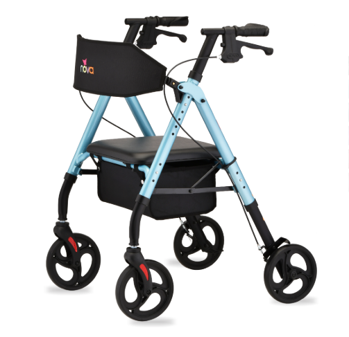 WALKER 4 WHEEL HAND BRAKE WB STAR 8 SKY BLUE