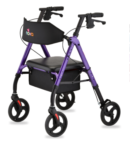 WALKER 4 WHEEL HAND BRAKE WB STAR 8 PURPLE