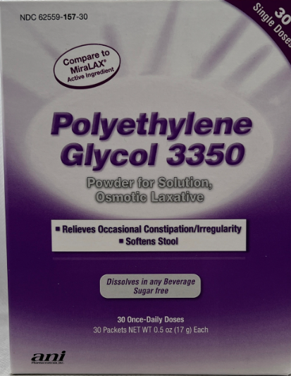 POLYETHYLENE GLYCOL 3350 30 X 17 GM ANI