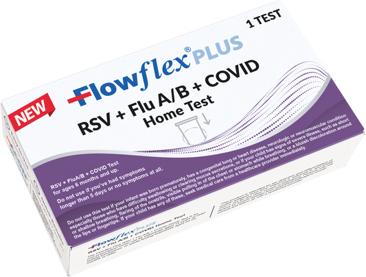FLOWFLEX+ 4-IN-1 RSV + FLU A/B + COVID OTC 1