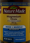 MAGNESIUM CITRATE 400 MG TAB 60 NM