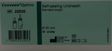 CATHETER MALE EXT CONVEEN OPTI STD 30MM BX/30