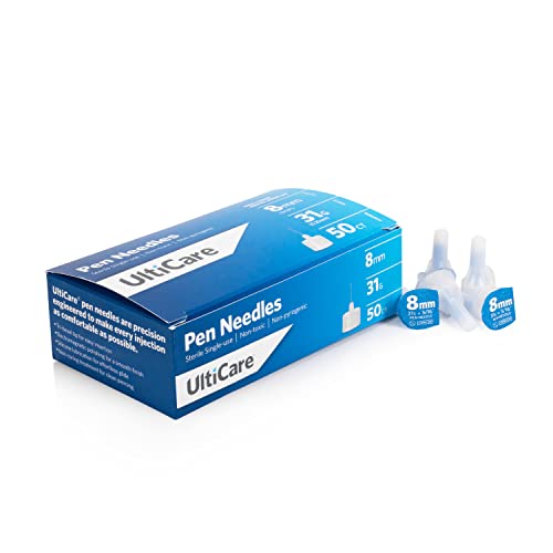 ULTICARE PEN NEEDLE 31G 8 MM BX/50