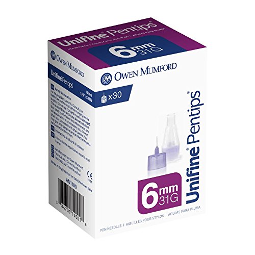 UNIFINE PENTIPS PEN NEEDLE 31G 6MM BX/30