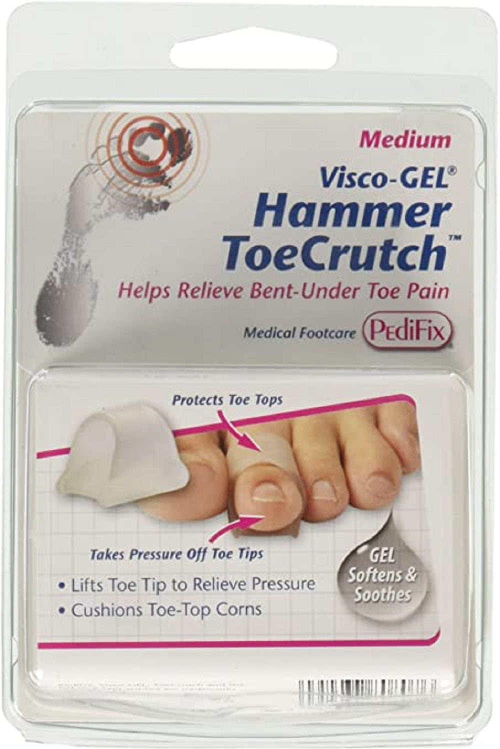 VISCO GEL HAMMER TOE CRUTCH MD PK/2