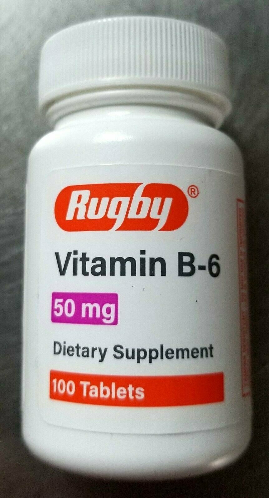 VITAMIN B-6 TAB 50 MG 100 MAJOR (RUGBY)