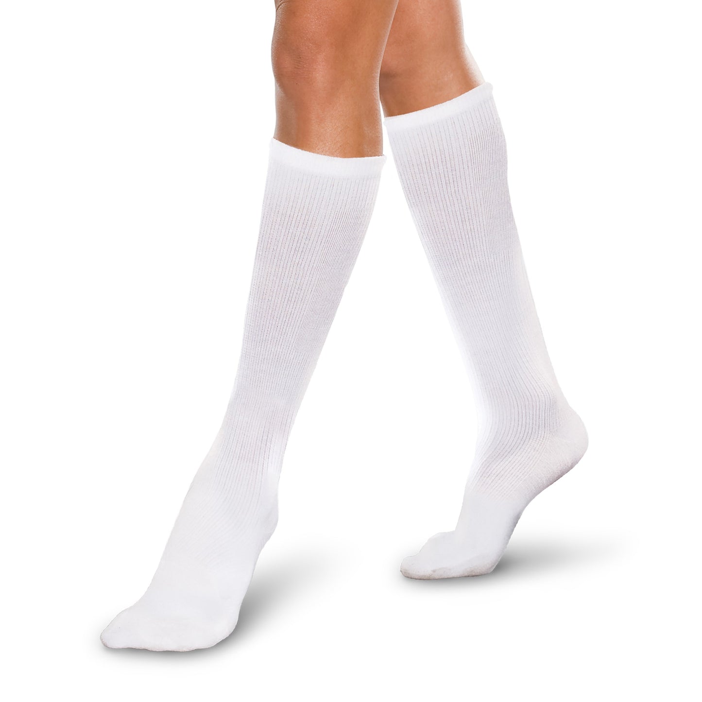 KNEE HIGH 20-30 CORE SPUN WHITE XXL TF