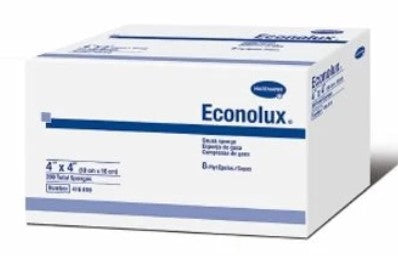 ECONOLUX GAUZE SPONGE LF NS 8 PLY 4X4 (200)
