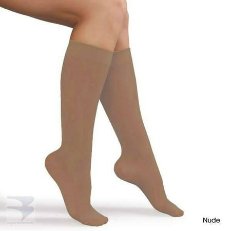 KNEE HIGH 15-20 WOMEN SHEER CT NUDE MD AO