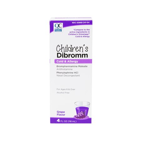 QC COLD & ALLERGY CHILREN ELIXIR GRAPE 4 OZ