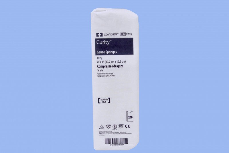 CURITY GAUZE SPONGE 16 PLY NS 4 X 4" (200)
