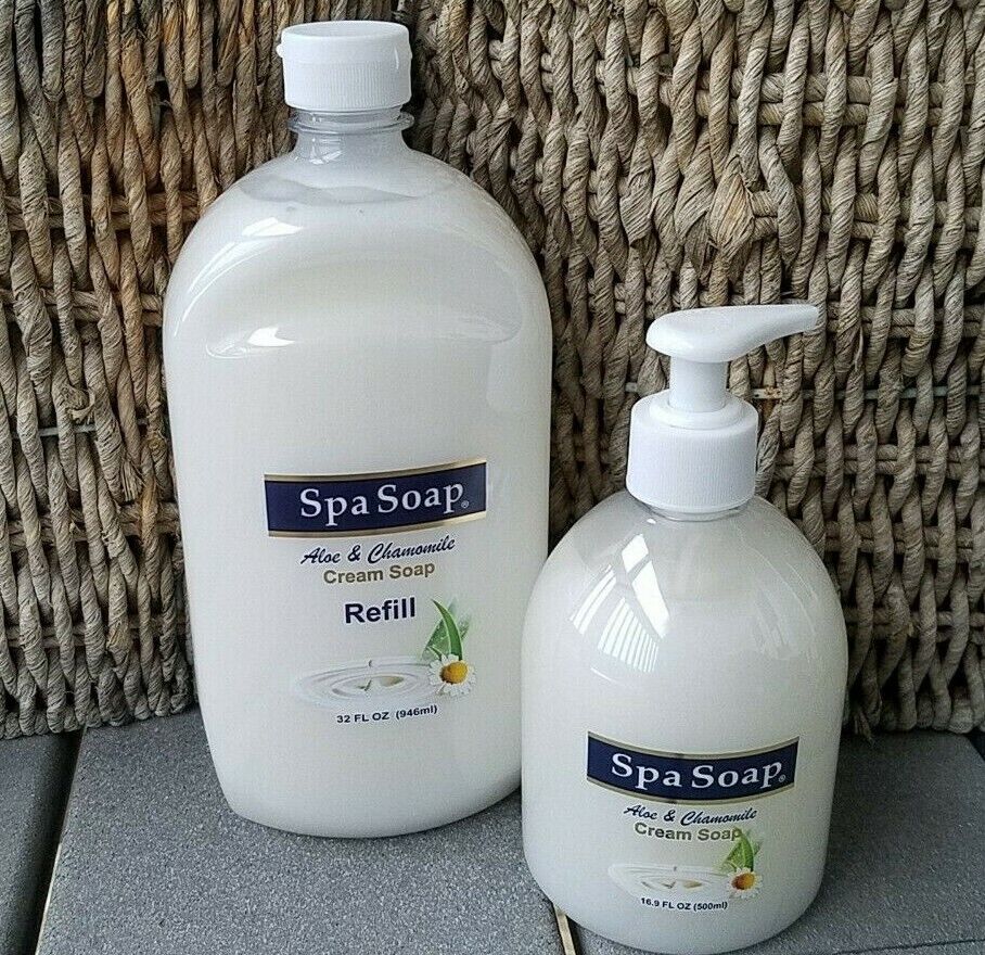 SPA SOAP ALOE & CHAMOMILE LIQUID PUMP 16.9 OZ