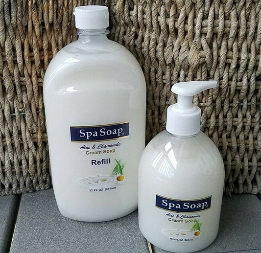 SPA SOAP ALOE & CHAMOMILE LIQUID PUMP 16.9 OZ