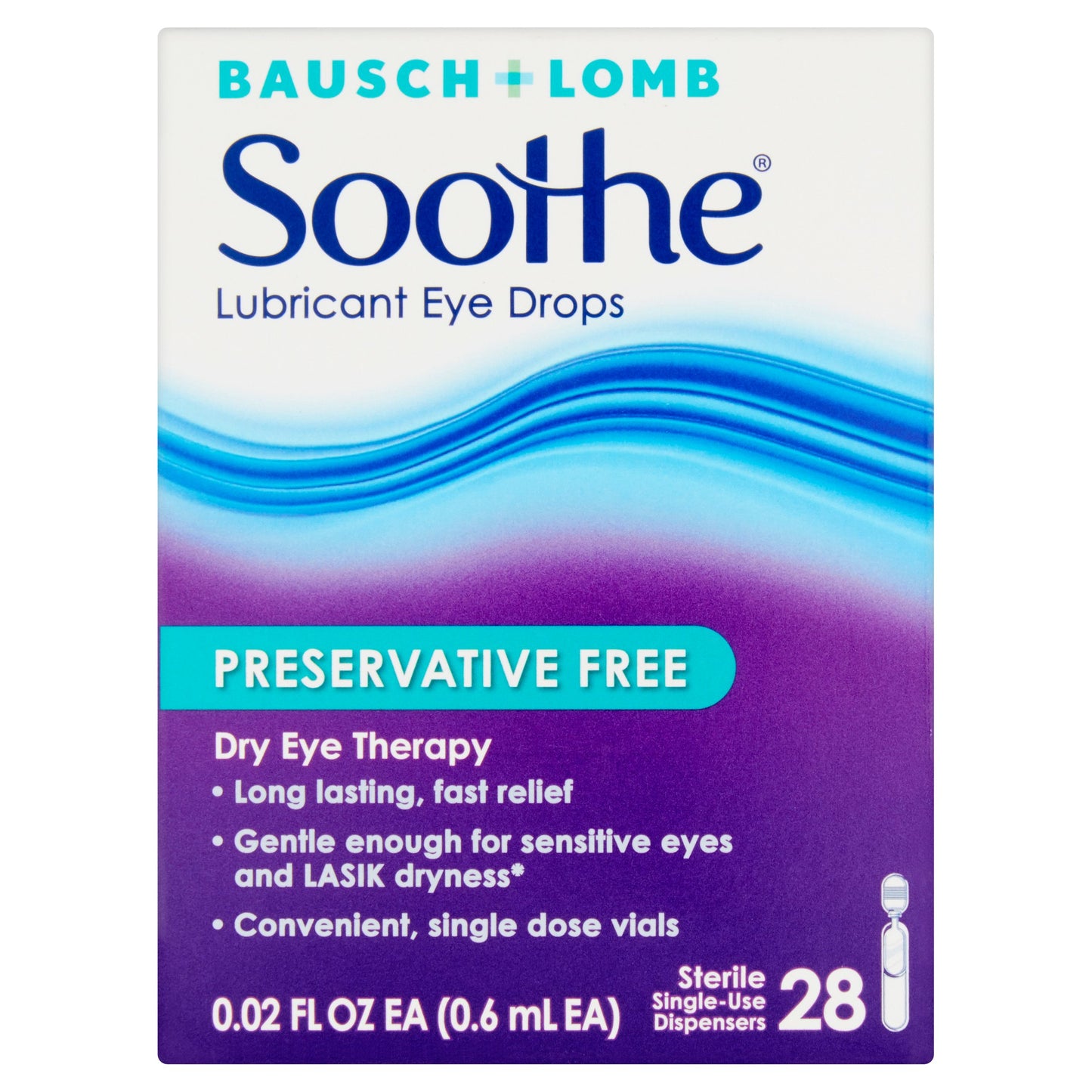 BAUSCH & LOMB SOOTHE LUB EYE DROP SGL USE 30