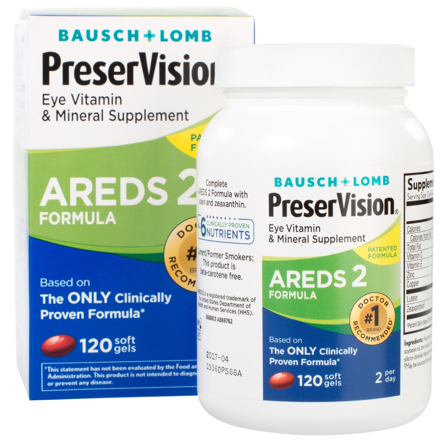 PRESERVISION VIT (AREDS2) NEW FORMULA SG 120