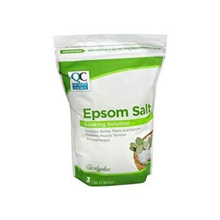 QC EPSOM SALT EUCALYPTUS SCENT POUCH 3 LBS