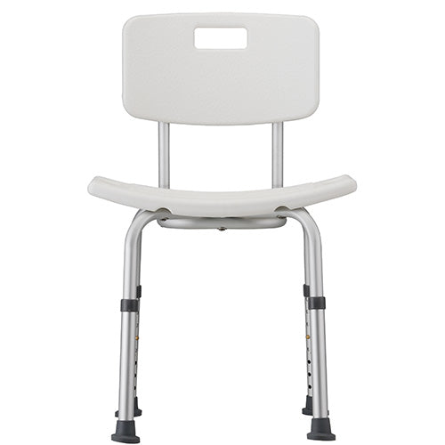 SHOWER CHAIR W/BACK ALUMINUM 300 LBS NOVA