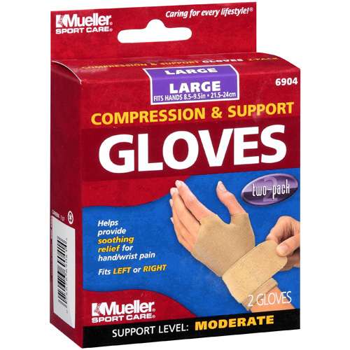 GLOVE COMPRESSION NO FINGER BEIGE LG PR