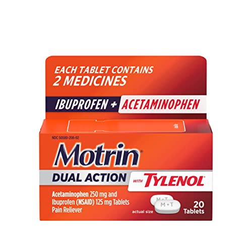 MOTRIN DUAL ACTION W/TYLENOL CAPLET 20
