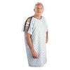 PATIENT GOWN IV SNAP SHOULDER GEO PRINT