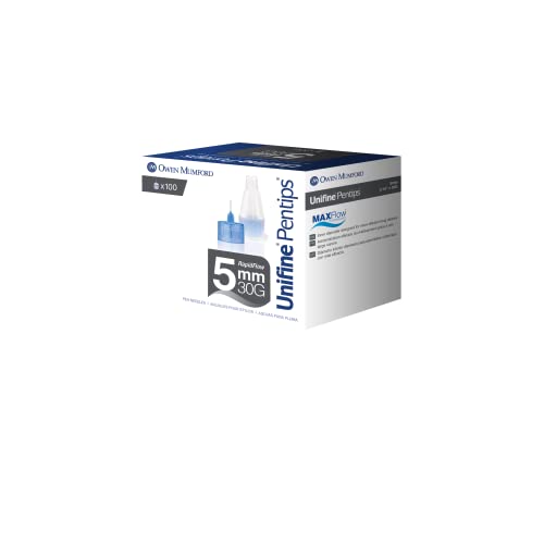 UNIFINE PENTIPS PEN NEEDLES 30G X 5MM BX/100