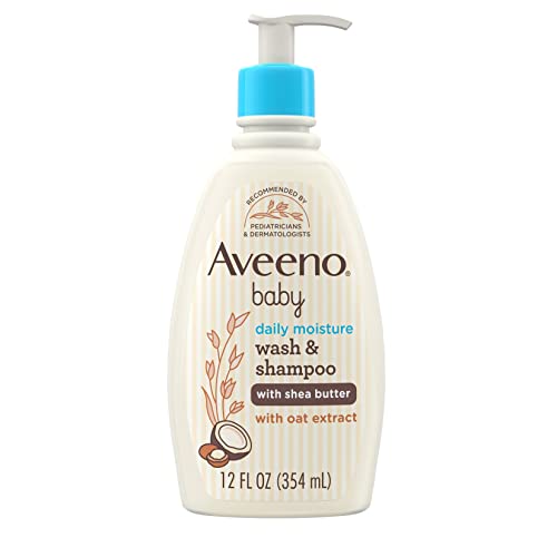 AVEENO BABY MOIST WASH/SHAMP SHEA BUTTER 12OZ