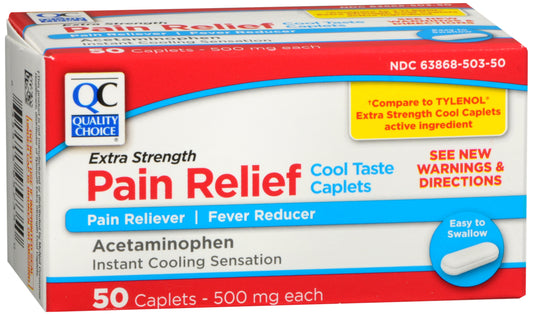 QC NON ASPIRIN X/STR COOL TASTE CAPLET 50