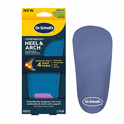 DR SCHOLLS HEEL & ARCH PAIN RELF ORTHOTIC MEN