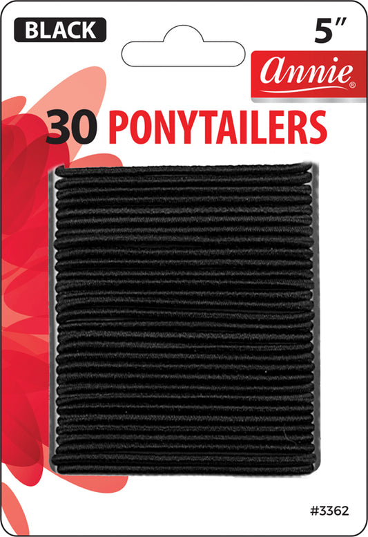 ANNIE PONYTAILERS BLACK LARGE 30 #3362