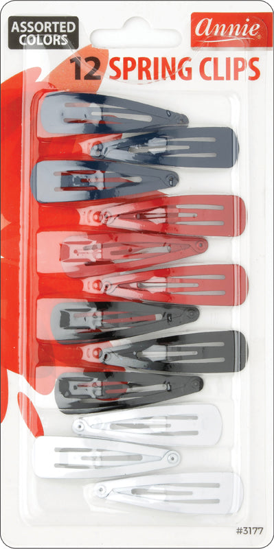 ANNIE SPRING CLIPS ASSORTED 5 CM 12 #3177