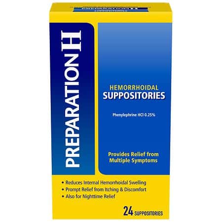 PREPARATION H SUPPOSITORIES 24