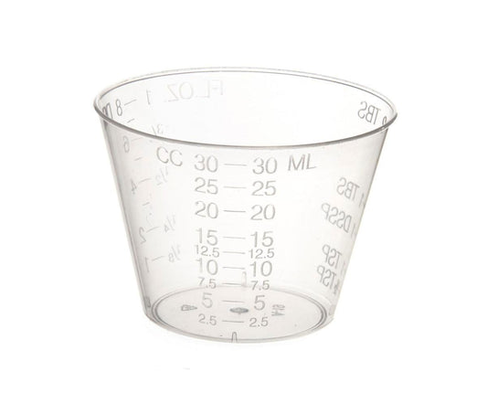MEDICINE CUP PLASTIC GRADUATED 1 OZ 100