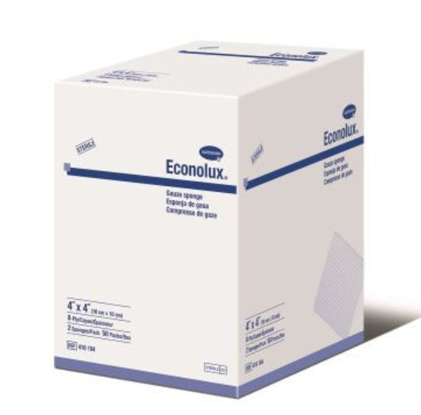 ECONOLUX GAUZE SPONGE LF ST 8 PLY 4X4 2PK(50)