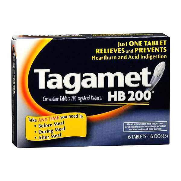 TAGAMET HB TAB 200 MG 6 OTC