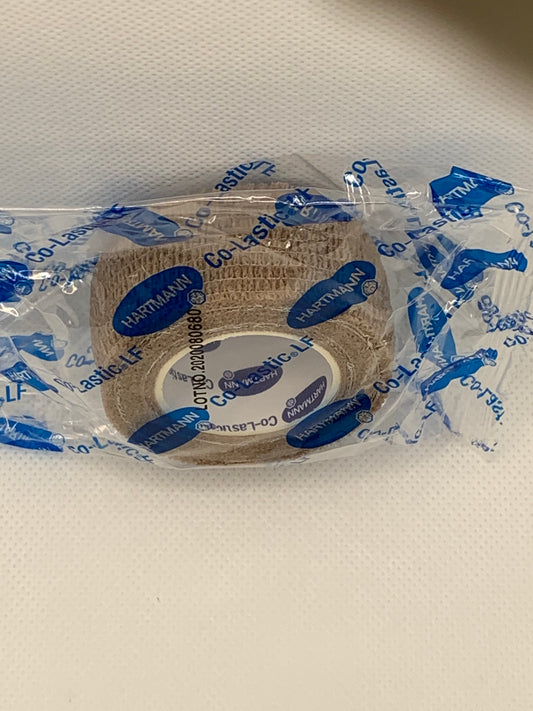 CO-LASTIC BANDAGE SELF ADH LF TAN 1" X 5 YD