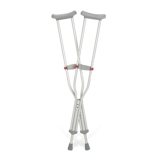 CRUTCH ALUMINUM RED DOT ADULT 5'10"-6'6"