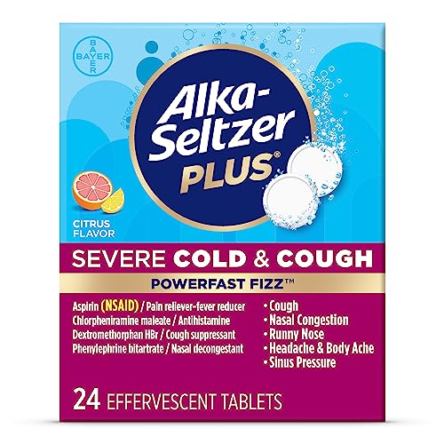 ALKA SELTZER + PF FIZZ SEV CLD&CGH CITRUS 24