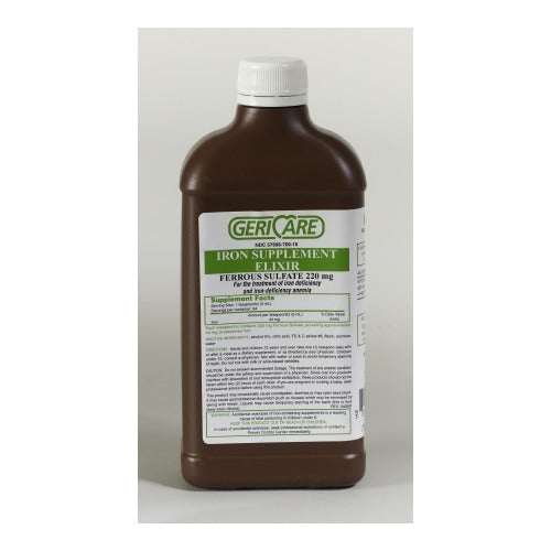 FERROUS SULFATE ELIXIR 220 MG/5ML 16 OZ GERIC