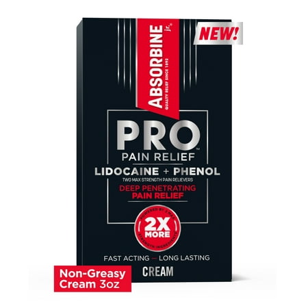 ABSORBINE JR PRO PAIN RLF CRM W/LIDO + PH 3OZ