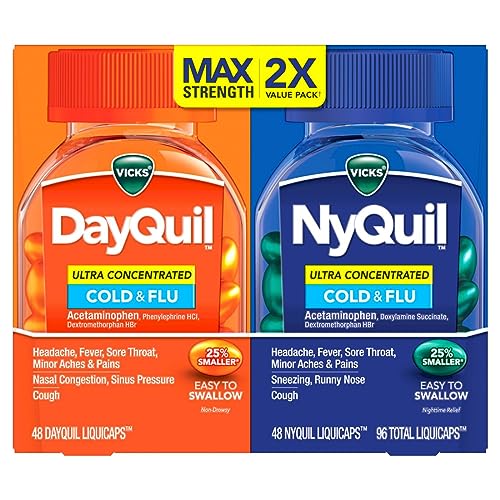 DAYQUIL/NYQUIL COLD & FLU PE LIQUIDCAP 96