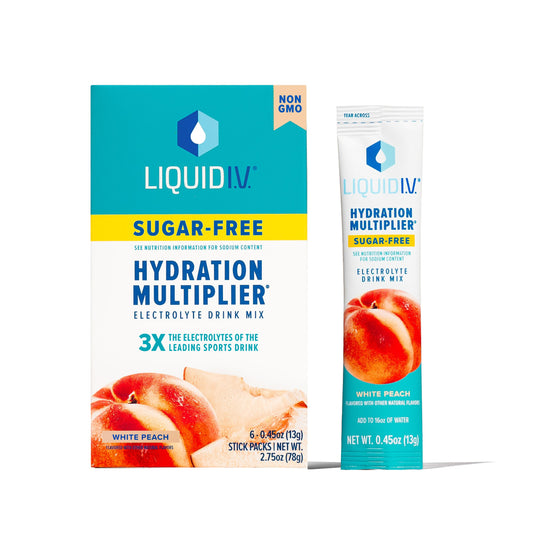 LIQUID IV SUGAR FREE WHITE PEACH 6