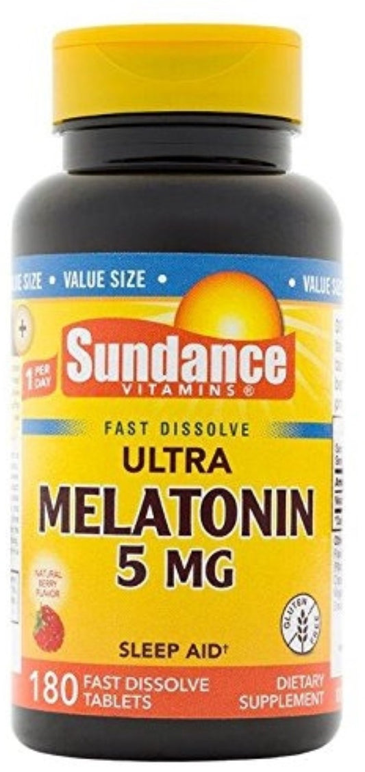 MELATONIN FAST DISSOLVE TAB 5 MG 180 SUNDANCE