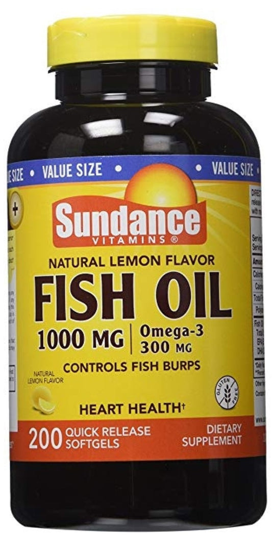 FISH OIL SGEL LEMON FLAVOR 1000 MG 200 SUND