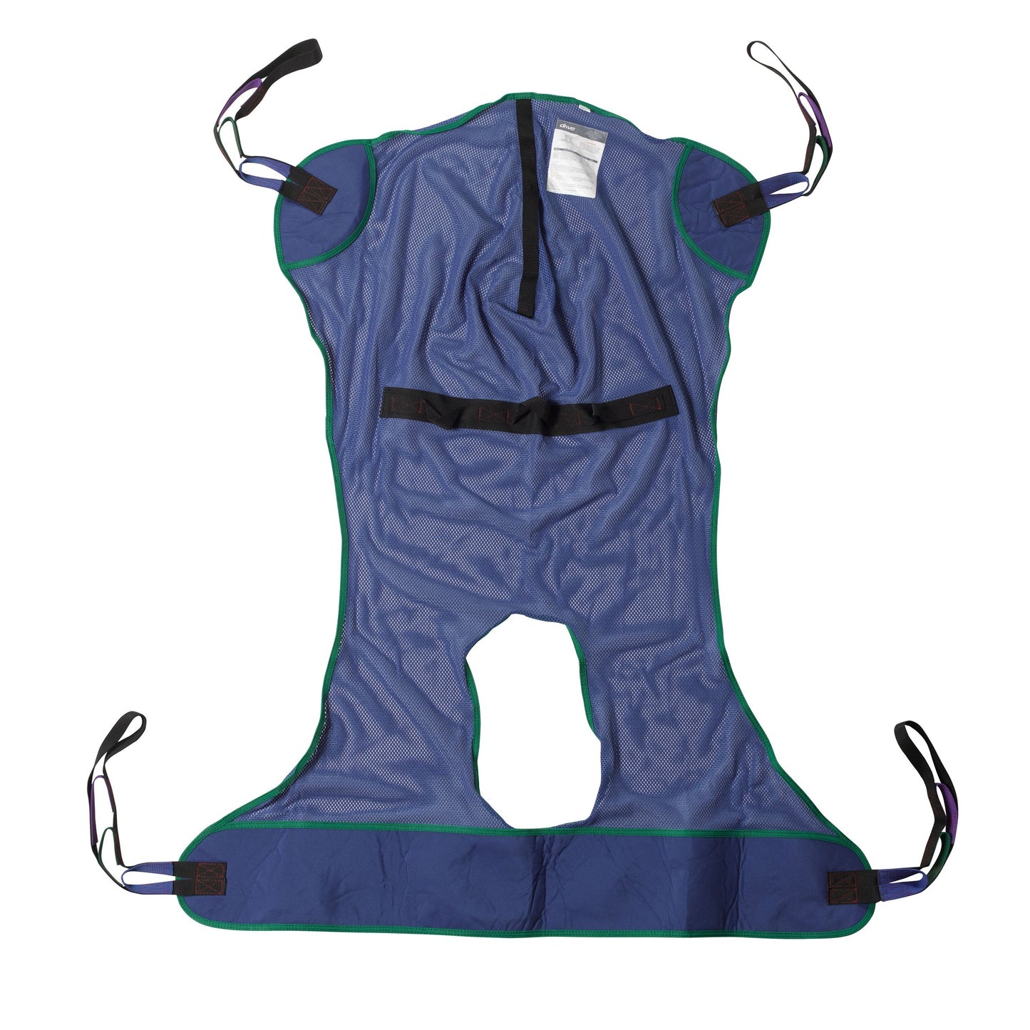 PATIENT LIFT SLING F/BODY MESH W/COMMODE XL