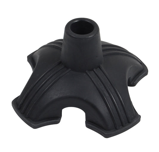 CANE TIP QUAD SUPPORT 3/4" BLACK