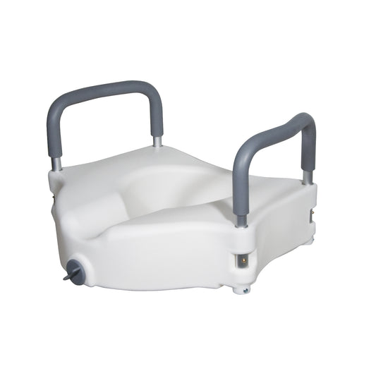 TOILET SEAT RAISED W/ARMS LOCK DR