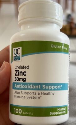 QC ZINC TAB 50 MG 100