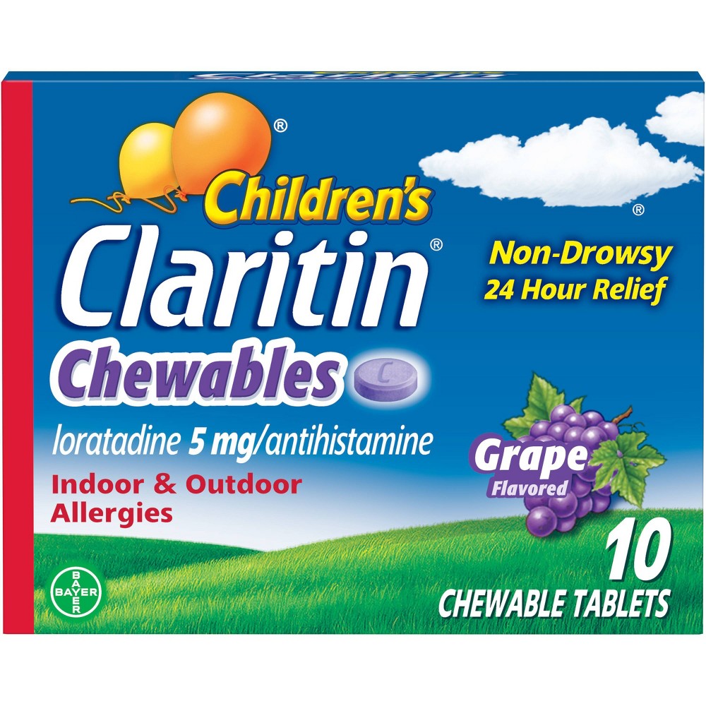 CLARITIN CHILDREN 24HR CHEW TAB 5 MG GRAPE 10