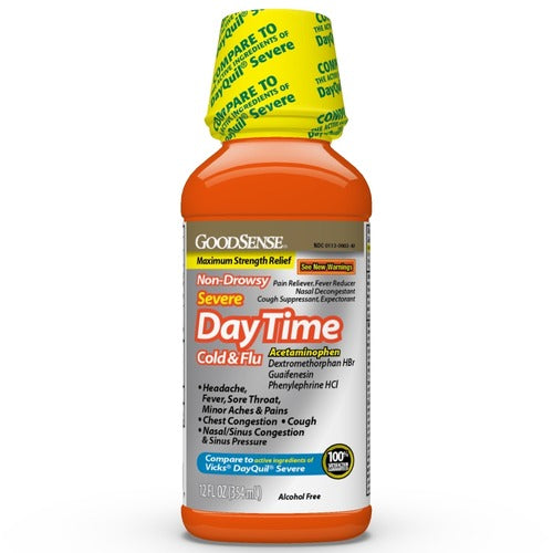 GS DAYTIME SEVERE COLD & FLU NON DROWSY 12 OZ